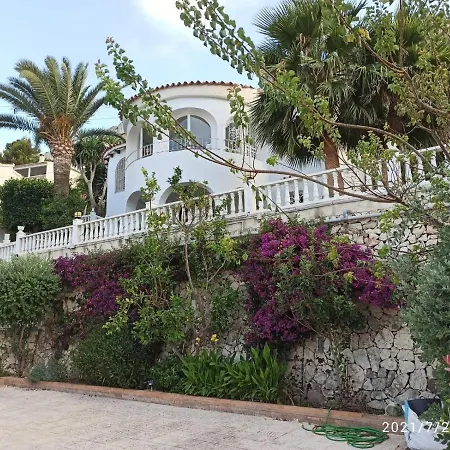 Med Panoramautsikt Med Privat Pool I Calpe, Costa Blanca, Spanien Villa Calpe