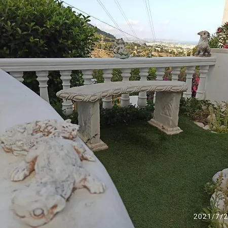Med Panoramautsikt Med Privat Pool I Calpe, Costa Blanca, Spanien Calpe