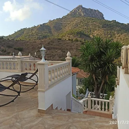 Med Panoramautsikt Med Privat Pool I Calpe, Costa Blanca, Spanien * Calpe