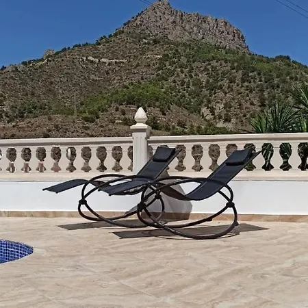 Med Panoramautsikt Med Privat Pool I Calpe, Costa Blanca, Spanien Villa Calpe