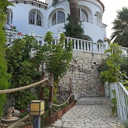 Villa Med Panoramautsikt Med Privat Pool I Calpe, Costa Blanca, Spanien *